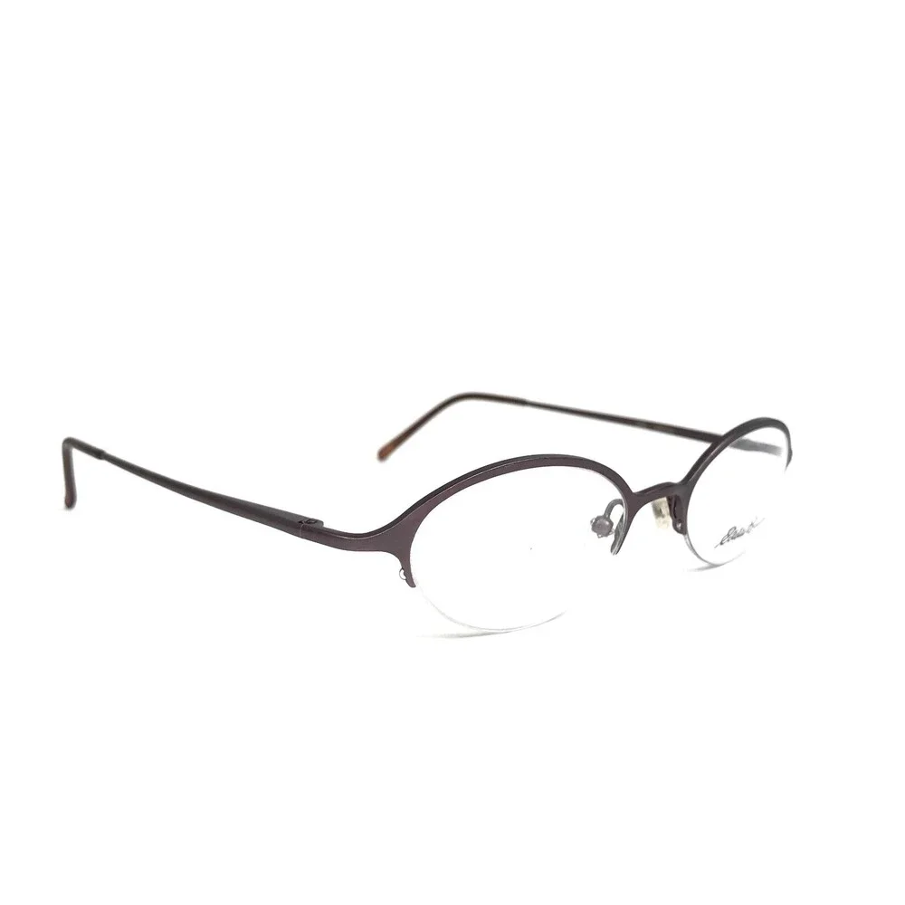 Eddie Bauer Eyeglasses Frames EMORY HKL Purple Round Half Rim 45-19-140